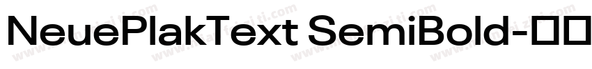 NeuePlakText SemiBold字体转换
